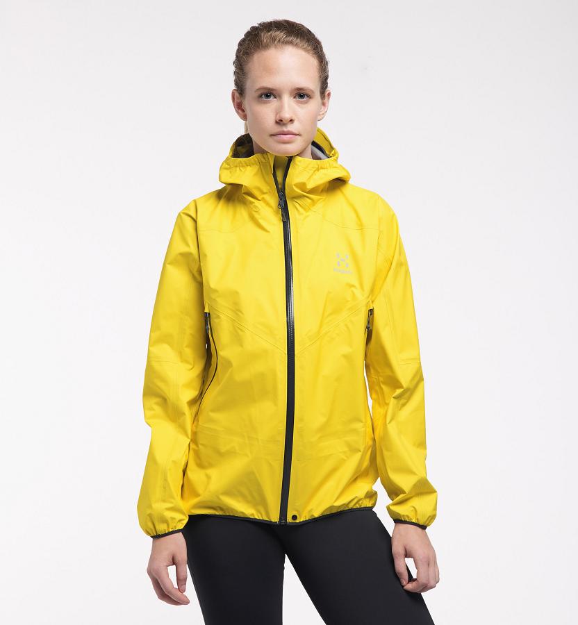 Haglöfs Womens L.I.M Comp Waterproof Jacket Yellow New Zealand 59148HMZG